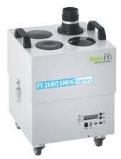 Central system with automatic flow control Dimensions L x B x H (mm / in) MG 140 Zero Smog 4V Zero Smog 6V 350 x 335 x 655 mm 13,77 x 13,18 x 25,78 in 345 x 325 x 505 mm 13,58 x 12,79 x 19,88 in 460