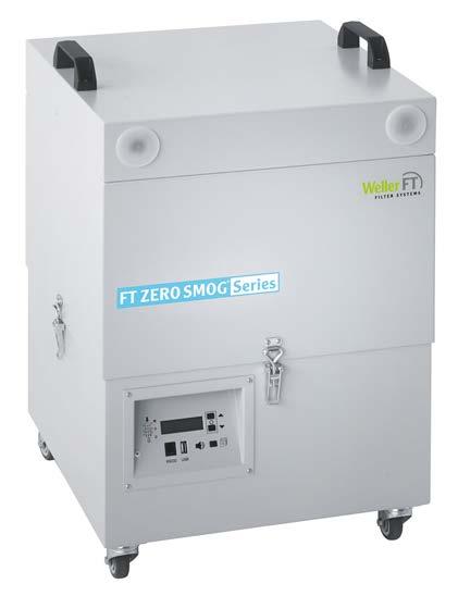 Tip Extraction Units Zero Smog 20T Mobile, powerful, electronically driven fume extraction unit Attributes Up to 20 FE soldering irons can be connected Electric driven, maintenance free turbine