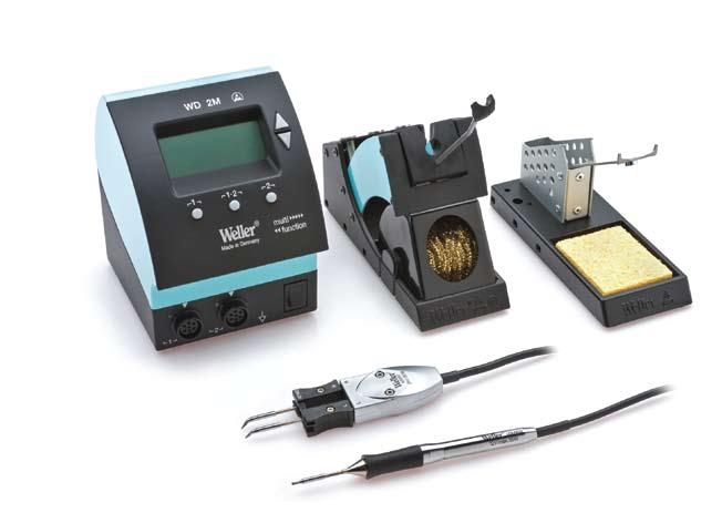 SOLDERING STATIONS WD2000M MULTI-FUNCTION DIGITAL SOLDERING STATION WITH PC INTERFACE AND TWO 80 WATT OUTPUTS THE WELLER ADVANTAGE: Allows simultaneous use of both the WMRP micro soldering pencil and