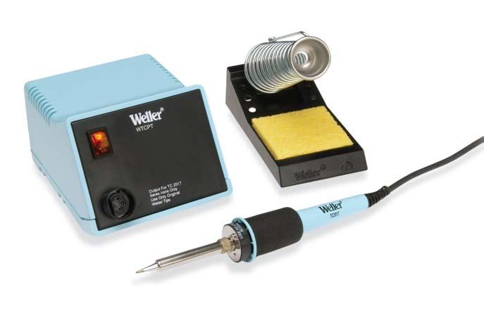 SOLDERING STATIONS WTCPT TEMPERATURE CONTROLLED SOLDERING STATION THE WELLER ADVANTAGE: Three tip-dependent temperature options provide maximum control and make this unit perfect for repetitive,