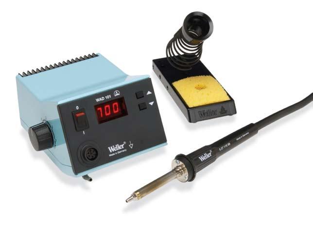 HOT AIR STATIONS WAD101 DIGITAL COMPRESSED AIR HOT AIR STATION THE WELLER ADVANTAGE: Digital microprocessor control and the ability to use external compressed air or gas give this 100-watt hot air