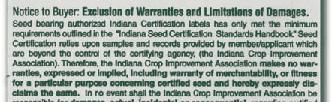 This database was used to produce the first Source Identified Seed Labels from the Indiana Crop Improvement Association in 1998.