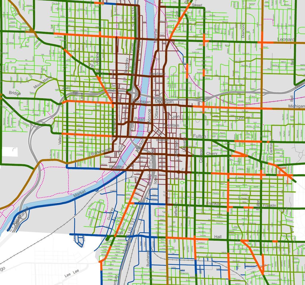 Street Typology: Framework Map GIS used to transcribe
