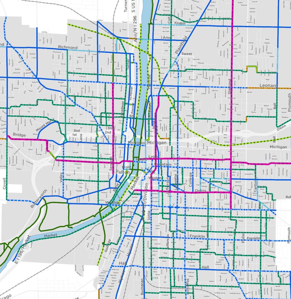 Multi-Modal Networks: Bike Facility Plan Growing toolbox of bicycle infrastructure.