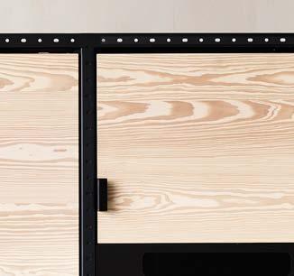 Natural with a delicate white pigment Ash black pigment *Variations in wood fronts may occur CUPBOARD DOORS & SIDE PANELS Material: Front Veneer Douglas Fir with solid edges (both sides) Origin: