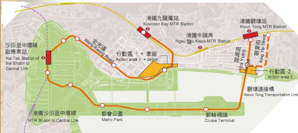 social economic Spatial Accessibility physical Kai Tak Development MVA studied the feasibility of implementing an Environmentally Friendly Transport System (EFTS) in the new South East Kowloon