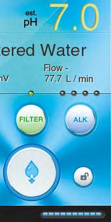 You can change the selected water level at any point as the ionizer is producing electrolyzed water by press OK button after new level is selected, except for Strong Acidic level.