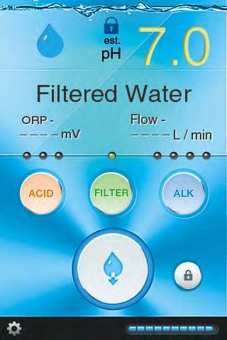 Instruction Lock Function Step 1 Selected the ph level that you would like to stay locked on Filter Service/Filter Reset When the Filter Life Indicator reaches 1 block, the Filter Life Indicator will