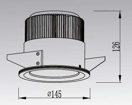 Downlight comes in with ingress protection and is available in White, Black & Grey finish.