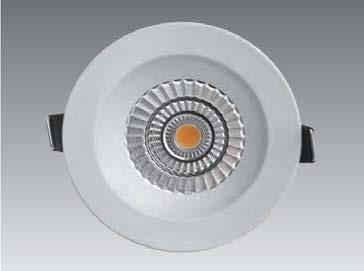 Micros Micros downlight support specially designed LED array mounted on die cast finned heat sink with vacuum