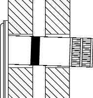 3.0 Site Requirements Fig. 5 3.3 Flue 1. The siting of the balanced flue terminal must meet the following conditions: Fig. 7 (side view). Angle of drop shown exaggerated. Fig. 6 Terminal with Minimum Distance (mm) A* Directly below an openable window or other opening, e.