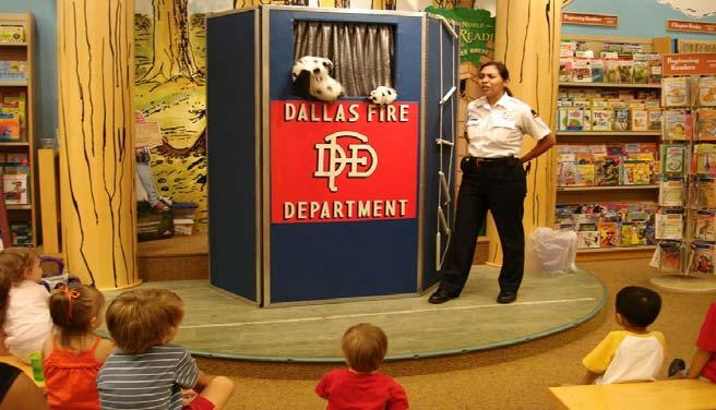 Sparky Teaches Children About 9-1-1 The Sparky Puppet Show is an interactive program used to teach the young child about the dangers of fire Children learn about calling