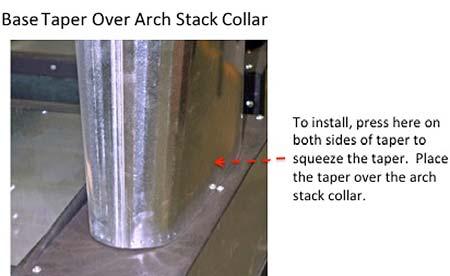 NOTE: If sealing is done directly around the stack, ensure all governmental regulations are met for this type of installation.