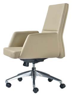 leather CAT-101 - Alu-chair,