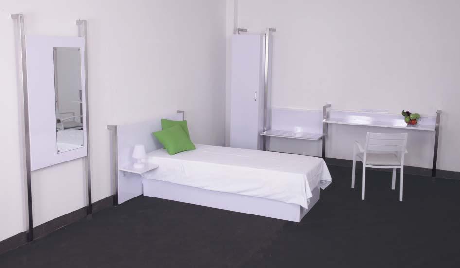 AEF - system description German design - made in China With our new AEF system all furniture (except the beds) is installed by suspending from stainless steel frames.