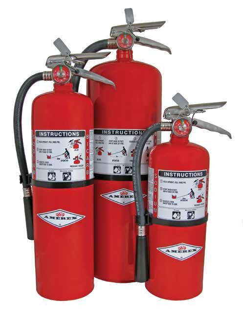 Economical Class B & C protection with lower initial cost and recharging. This chemical smothers fires in flammable liquids and pressurized gases and will not conduct electricity back to the operator.