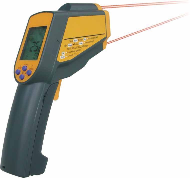 than TICs and IR thermometers. The RedHawk includes Class II red aiming laser for pin point location of hot spots inside structures, walls, ceiling, etc.