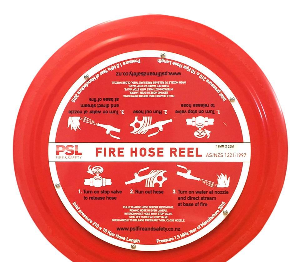 FLAMEFIGHTER FIRE HOSE REELS: 19mm x 36 metres with flow rate 27L/Minute AS/NZS 1221:1997 Standards