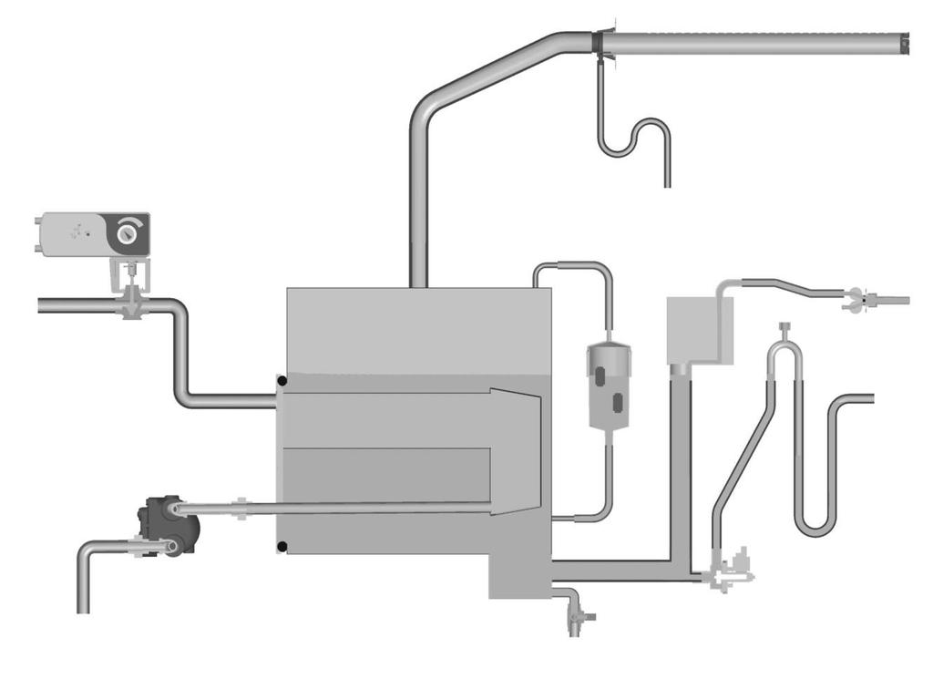 Humidifier Schematic Steam Line Steam Distributor CV Valve Actuator P Trap Tank Float Chamber Fill Box Cooling to Float Chamber Dual Fill Valve Boiler Steam CV Valve Steam Trap Vacuum Break Drain