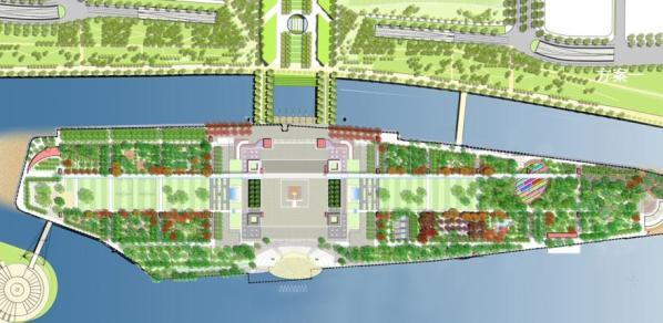 Haixinsha will provide a new Civic Garden for the city and will include community recreation