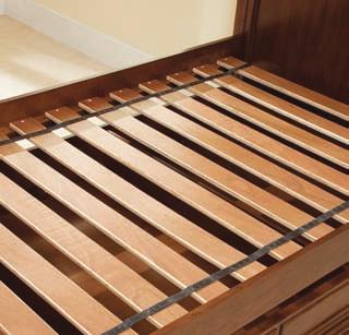 All beds feature metal connectors for strength and lasting durability and to prevent unintentional