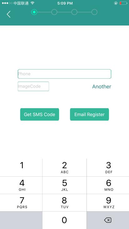 2)Register Account. Register one account if you are first to use the app.