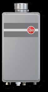 Half-Inch Gas Line Rheem Tankless units are, and have been, compatible with ½" gas lines, saving money and time on installation Save on Venting Low-cost and lightweight PVC compatibility on our