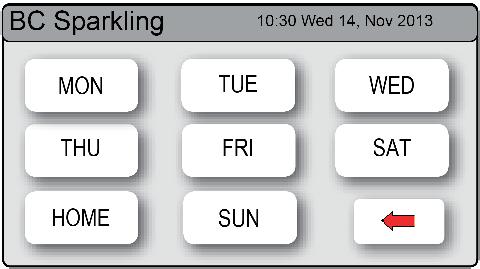 In ON / OFF Mode the user may turn the unit ON or OFF at specific times for individual days or alternatively by weekly and/or weekend settings. To activate ON/OFF mode: 1.
