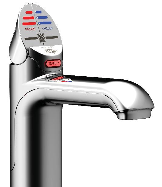Tap operation To dispense Sparkling water: Operate both levers together HydroTap Classic HydroTap Classic and All-In-One taps: Depressing both the Red and the Blue levers allows the dispensing of