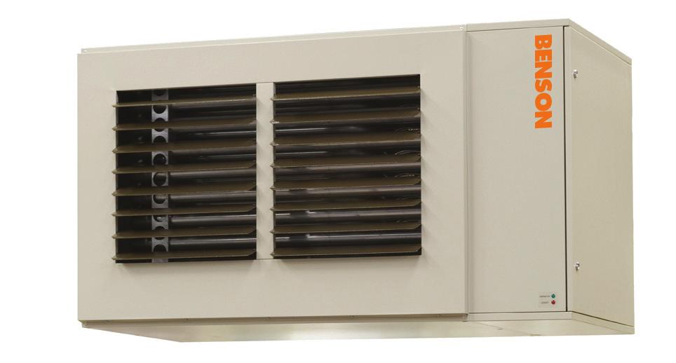 Using wall or roof ountings, the heaters are available for either roo sealed or conventional power flue applications.