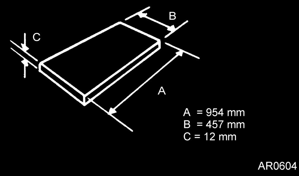 1 This appliance must stand on a non-combustible hearth that is at least 12mm thick, and project a minimum of 50mm from the base of the stove in all directions. See diagram 1. 1 4.