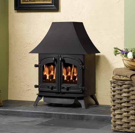 Devon Gas Stoves Offering you superb heating performance and an authentic real fire look, with glowing coals and dancing flames, the Devon comes with the optional convenience of a remote control.