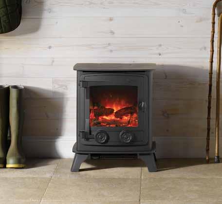 Exmoor Electric Stove Available in traditional Matt Black, the ever popular Exmoor stove perfectly combines the classic good looks of a woodburner with the ease of an Electric stove.