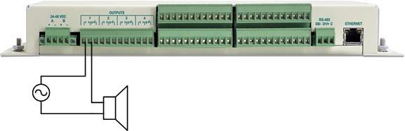 3.8 Wiring Outputs There are four form C relays available for control of external devices based upon alarm conditions.