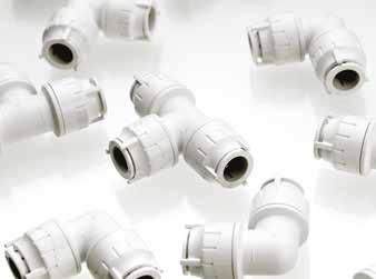 PolyFit Quickfix push-fit plumbing PolyFit is our hand demountable white, push-fit plumbing system, offering maximum flexibility and adjustability.