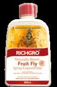 CBB0110 1L 12 9318154000038 NATURALLY BASED FRUIT FLY SPRAY CONCENTRATE Natural Garlic, Pyrethrum & fish oil Controls &