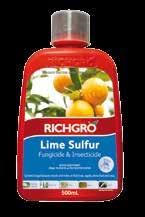 LIME SULFUR FUNGICIDE & INSECTICIDE Controls certain fungal diseases, insects and mites on citrus, apples, stone fruit and roses With
