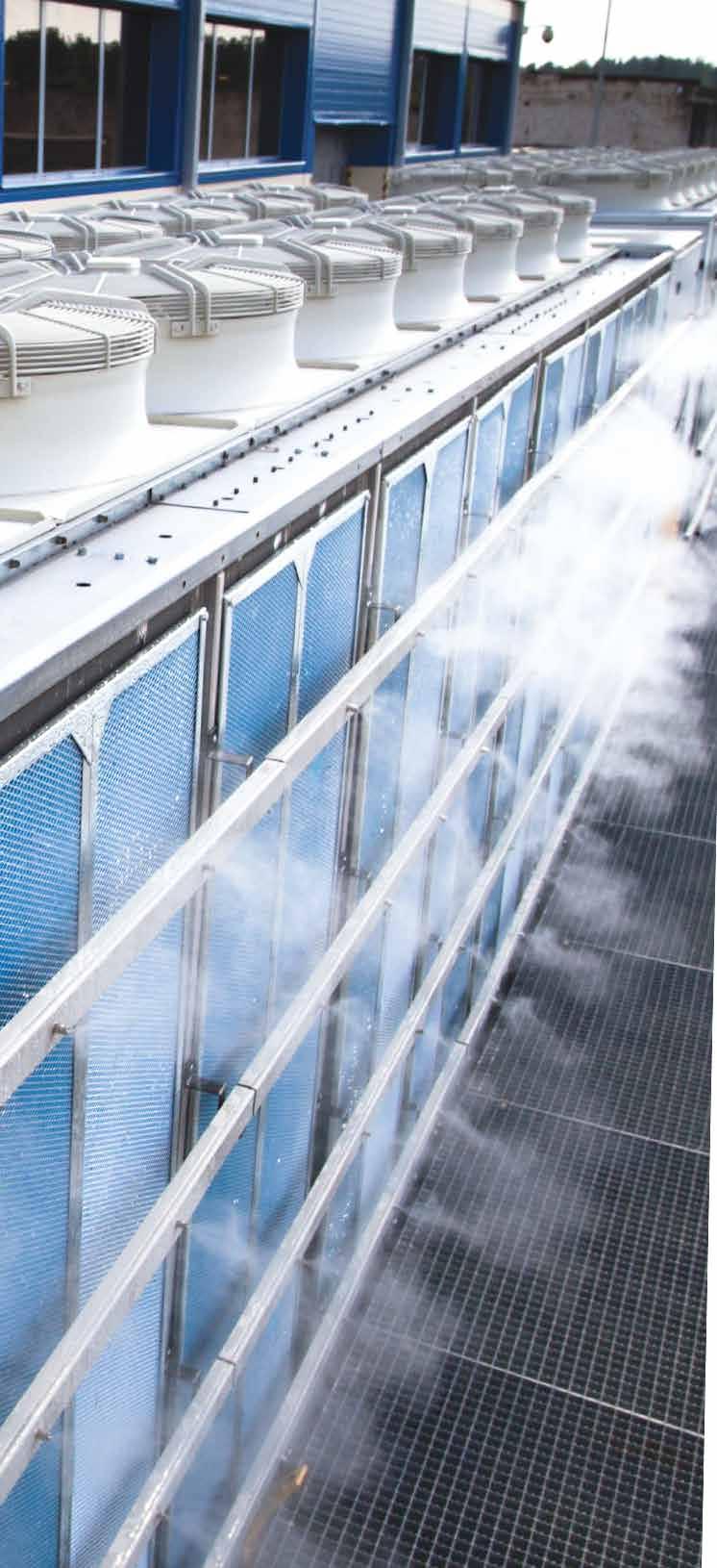 Smart Cooling is mounted externally in front of condensers of a cooling equipment, without any impacts or changes in the interior of the cooling equipment and no effect on the manufacturers