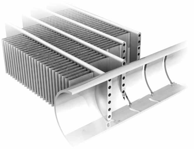 All-aluminium micro-channel heat exchanger (MCHE) Already utilised in the automobile and aeronautical industries for many years, the MCHE micro-channel heat exchanger used in the Aquaforce is