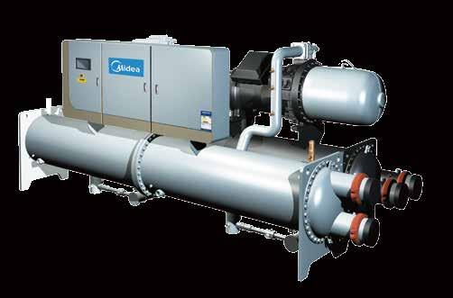 R34a Flooded (97 to 506 tons) TOPIRE water cooled screw chiller is the mature products which use flooded type evaporator and high efficiency compressor.