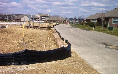 Fences and other sediment controls must be inspected and repaired weekly; activities should be