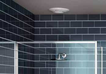 The Simply Silent Shower Fan Complete has a traditional grille-style fascia, while the Simply Silent Illumi Shower Fan Complete has a baffle fascia with a
