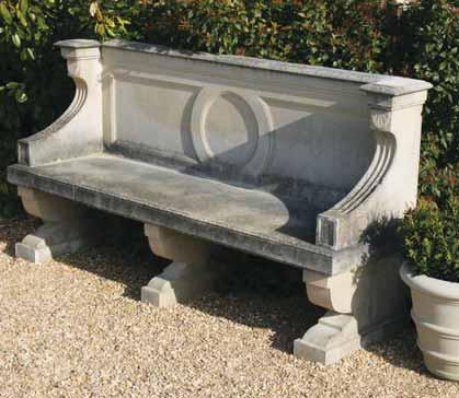 your labour. 3 Seats and Benches 2 Regency Curved Seat A semi-circular seat of Regency design. Smaller seats are available by using one or two sections.