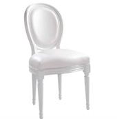 BAKER CHAIR Chair features a softly curved
