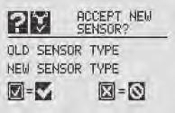 Accept New Sensor Type is also used when replacing an EC cell with another EC cell for a different target gas. (See Section 4.2.2). Figure 107.