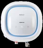 Adonia Digital Capacity : 15 L & 25 L Color : White Temperature sensitive LED indicators* Electric Storage Water Heaters 11 Temp.