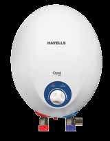 Opal EC Capacity : 1 L & 3 L Color : White Instantaneous Water Heaters 33 Rust & Shock Proof ABS Outer Body 0.