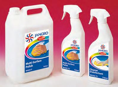 BA0 00 sheets Jangro Cleaner Disinfectant Sachets A QAC based cleaner