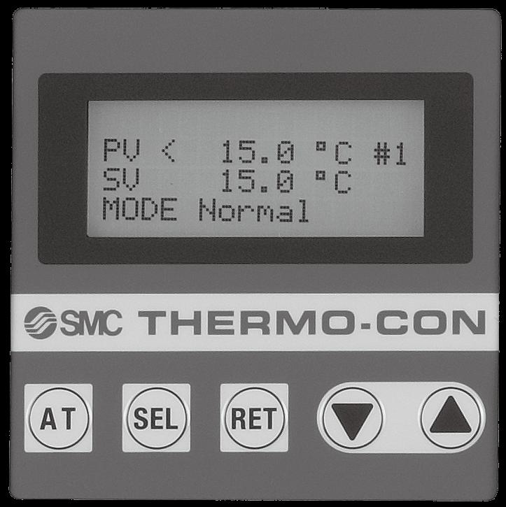 Thermo-con/Rack Mount Type HECR Series Operation Display Panel 1st line Indicates No.