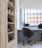 In the home office, a cool blue can reduce eyestrain while increasing creativity.